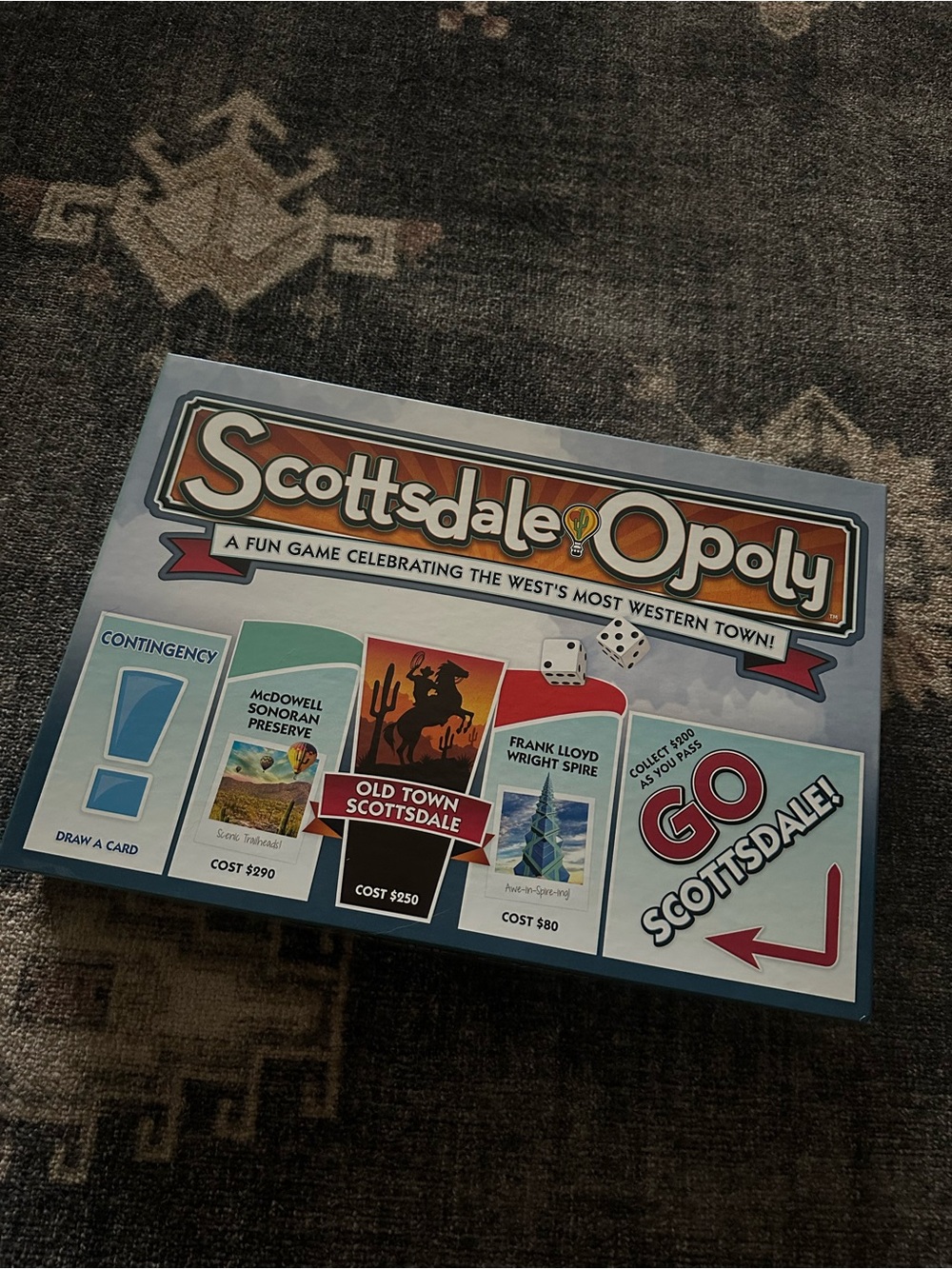 Scottsdale-opoly Board Game - Blue Edition